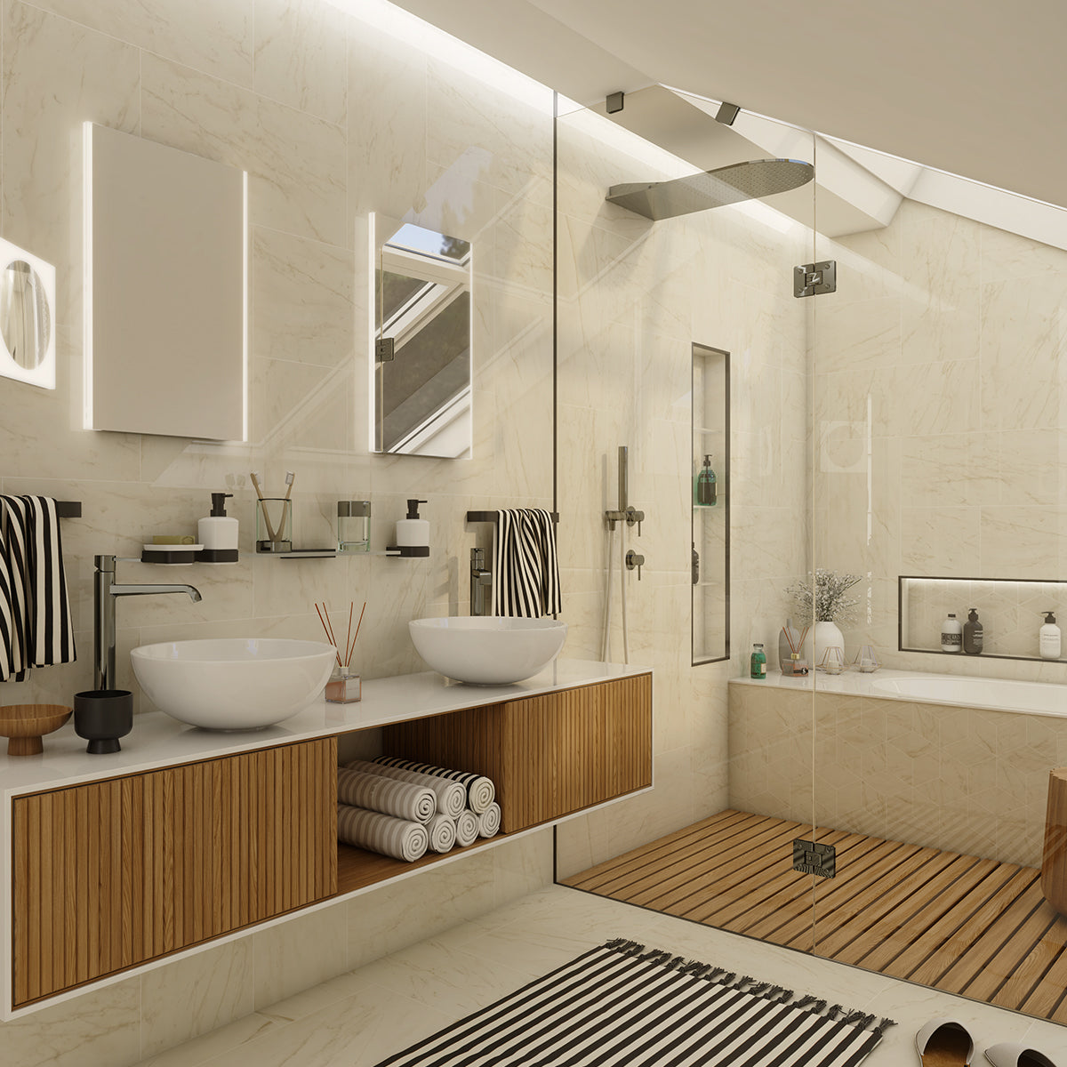 1000x700-as LED-es tükör