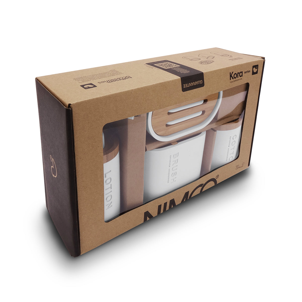 Dispenser, soap dish, cardboard boxes, and tampons