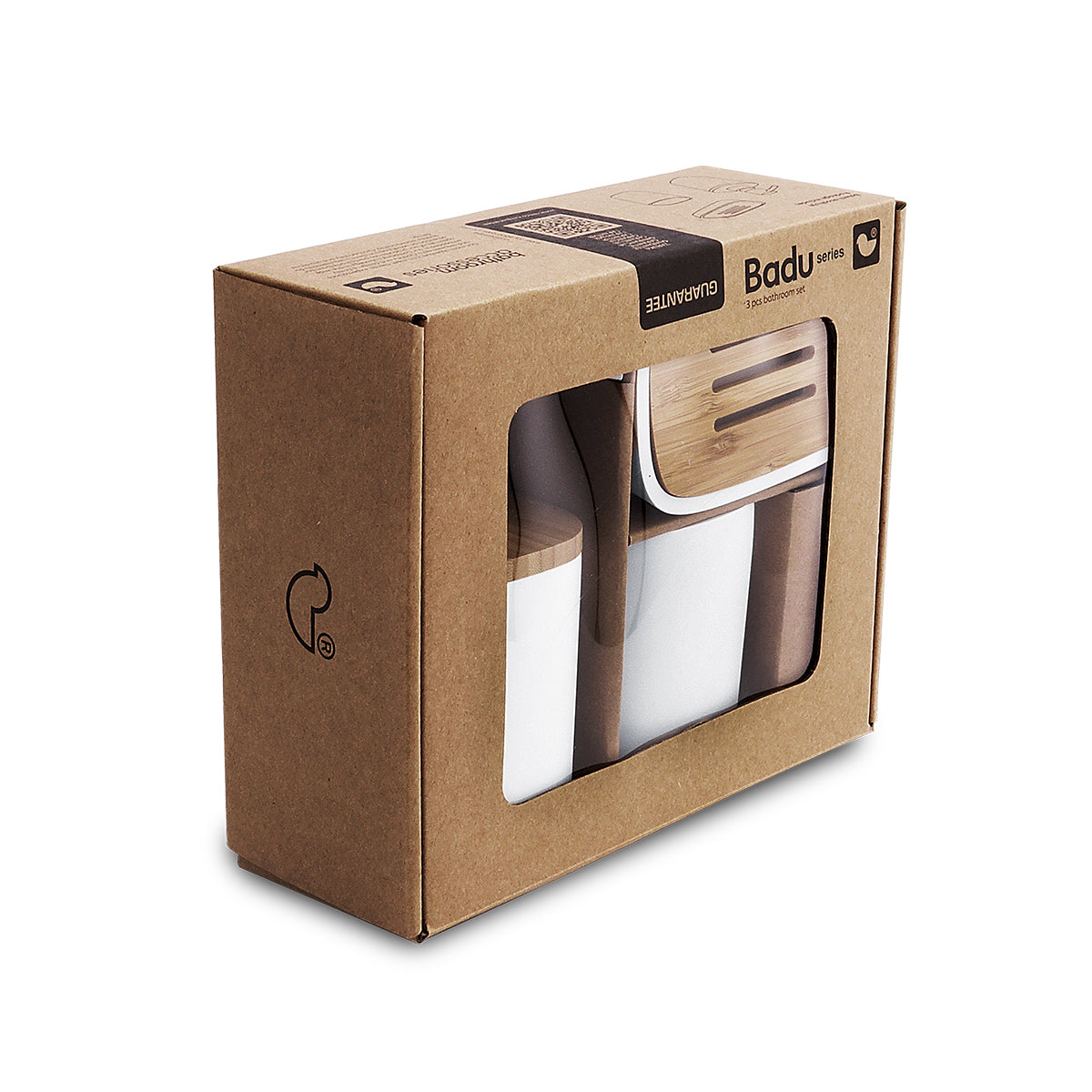 Dispenser, soap dish, toothbrush holder