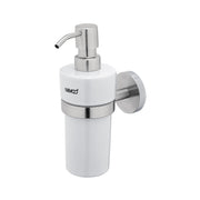 Liquid soap dispenser, brushed stainless steel pump