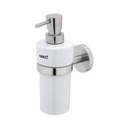 Liquid soap dispenser, brushed stainless steel pump