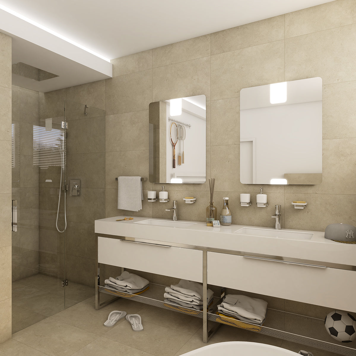 600x800-as LED-es tükör