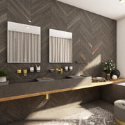 Black LED mirror, 600x800, with touch sensor