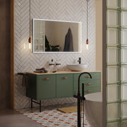 Black LED mirror, 800x700, with touch sensor