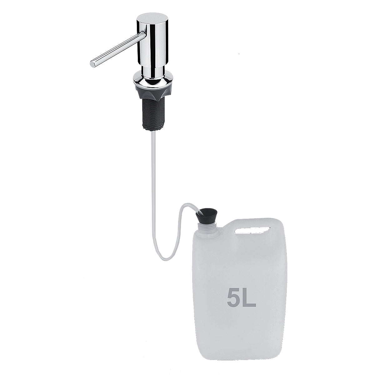 Liquid soap or hand sanitizer dispenser with a 35 mm pump