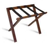 Foldable wooden hotel trunk - stained wood