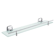 Shelf with a guardrail
