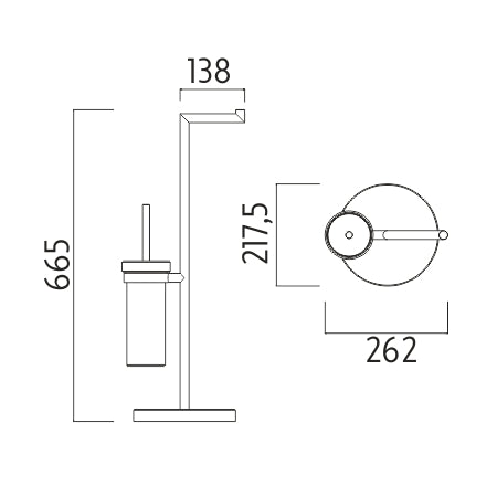 Floor-mounted toilet set