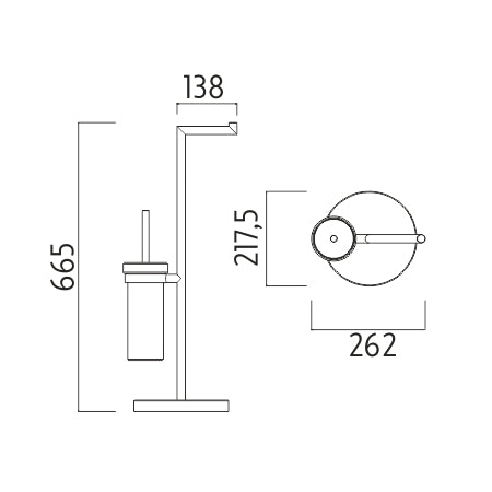 Floor-mounted toilet set