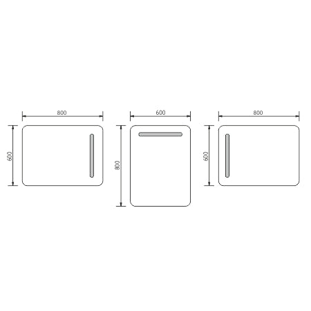 600x800-as LED-es tükör