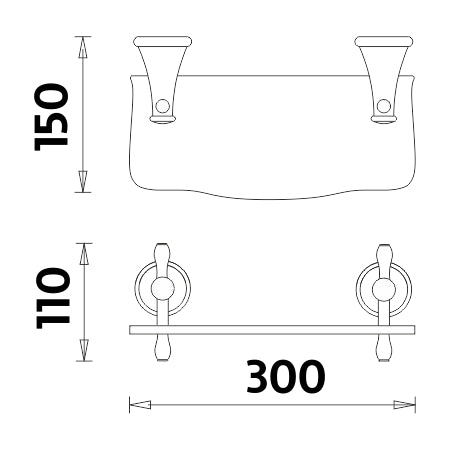 Polc, 30 cm