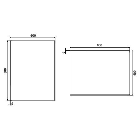 600x800-as LED-es tükör