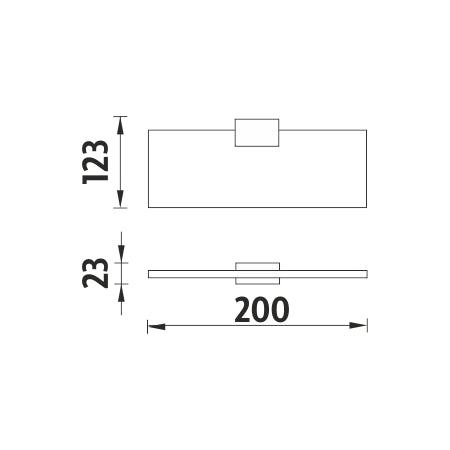 Shelf suitable for MOBIL, 20 cm.