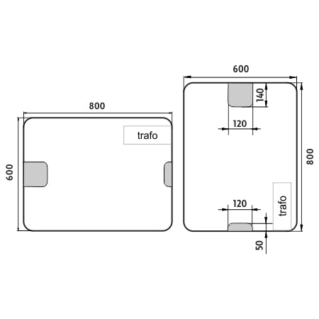 600x800-as LED-es tükör