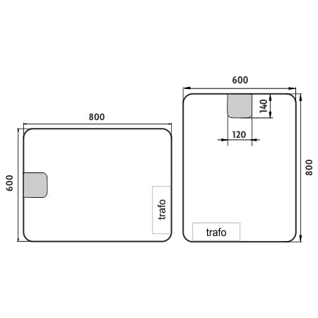 600x800-as LED-es tükör