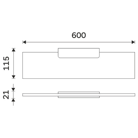 Polc, 60 cm