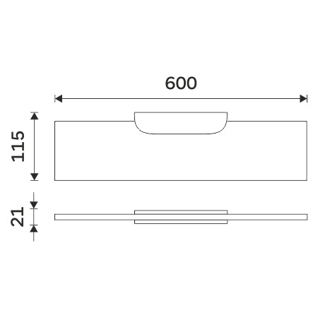 Polc, 60 cm