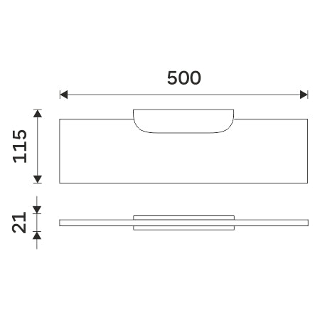 IXI polc, 50 cm