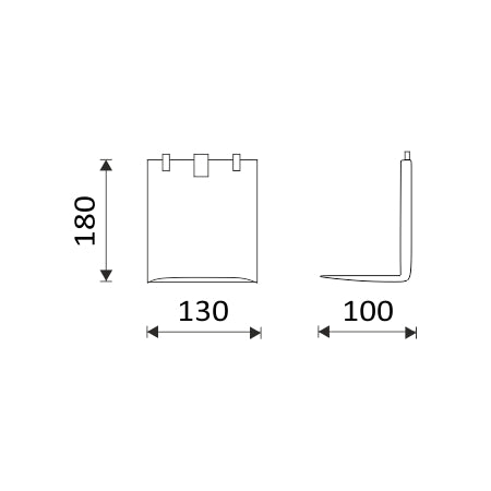 Drip tray for wall-mounted dispenser.