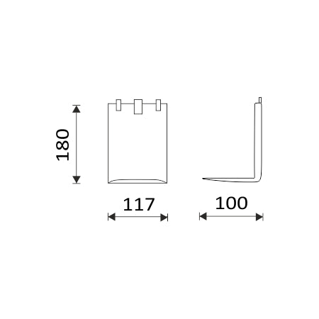 Drip tray for wall-mounted dispenser.