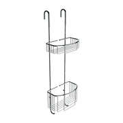 Two-tier wall-mounted shelf, chrome